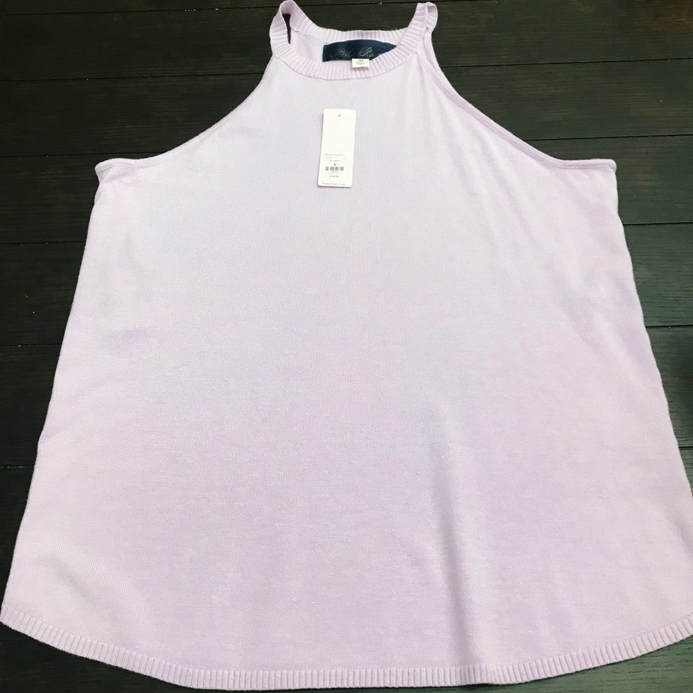 NWT, Blue Rain Woven Knit Tank